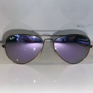 Purple Reflective Ray Bans